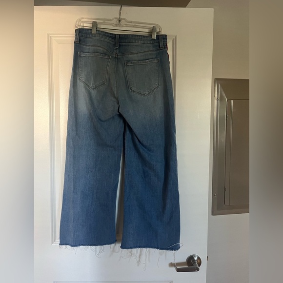 L'AGENCE Danica Side Stripe Crop Wide Leg Jeans - Picture 5 of 6